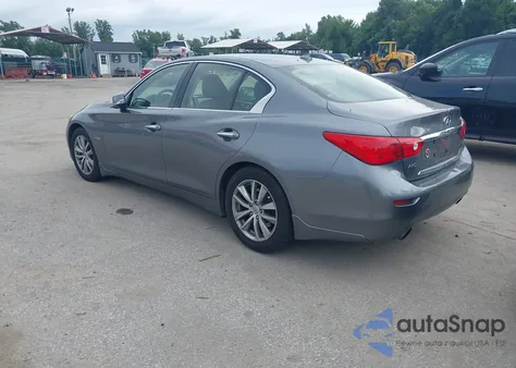 2014 Infiniti Q50 Hybrid Premium из США, поврежденный, VIN JN1AV7AR6EM702774